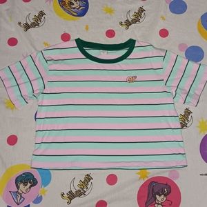 Odd Future Crop Top Striped Shirt Stripe Tee Stripes